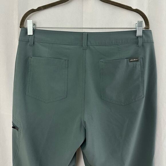 Eddie Bauer Gray Stretch Ripstop Crop Pant Womens Size 8 - Picture 6 of 6